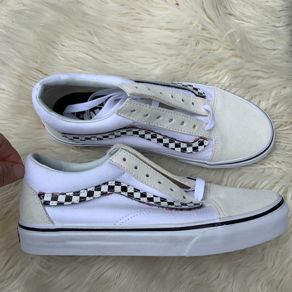 vans old skool side stripe velcro